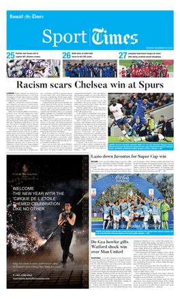 Racism Scars Chelsea Win at Spurs
