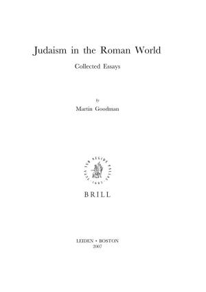 Judaism in the Roman World