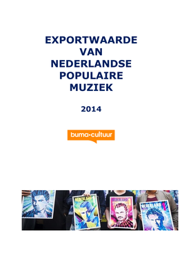 Exportwaarde Nederlandse Muziek 2014