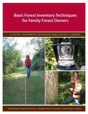 Basic Forest Inventory Techniques for Family Forest Owners