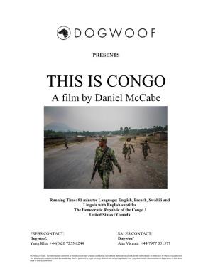 THIS IS CONGO a Film by Daniel Mccabe