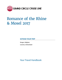 Romance of the Rhine & Mosel 2017
