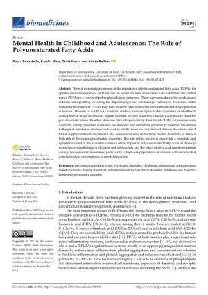 The Role of Polyunsaturated Fatty Acids
