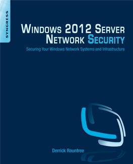 Windows 2012 Server Network Security Save 30% on Syngress Books and Ebooks