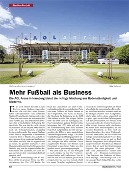 Mehr Fußball Als Business Die AOL Arena in Hamburg Bietet Die Richtige Mischung Aus Bodenständigkeit Und Moderne