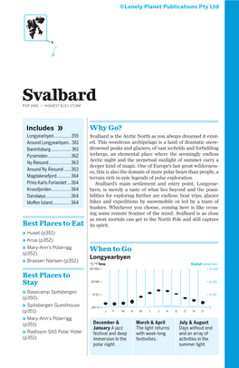 Svalbard POP 2481 / HIGHEST ELEV 1713M