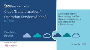 Cloud Transformation/ Operation Services & Xaas