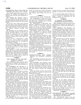 CONGRESSIONAL RECORD—HOUSE June 13, 2000 CONDEMNING IRAN OVER the DE- Again