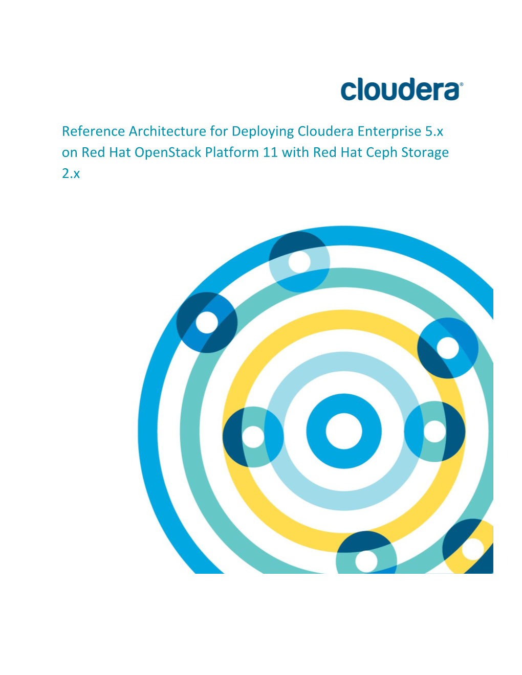 Reference​​Architecture​​For​​Deploying​​Cloudera