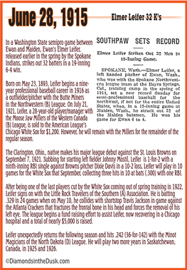 June 28, 1915 Elmer Leifer 32 K’S