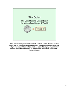 Lawful Money Presentation Speaker Notes