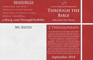 Through the Bible – 2 Thessalonians the Antichrist by Tyler Warner