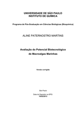 Aline Paternostro Martins