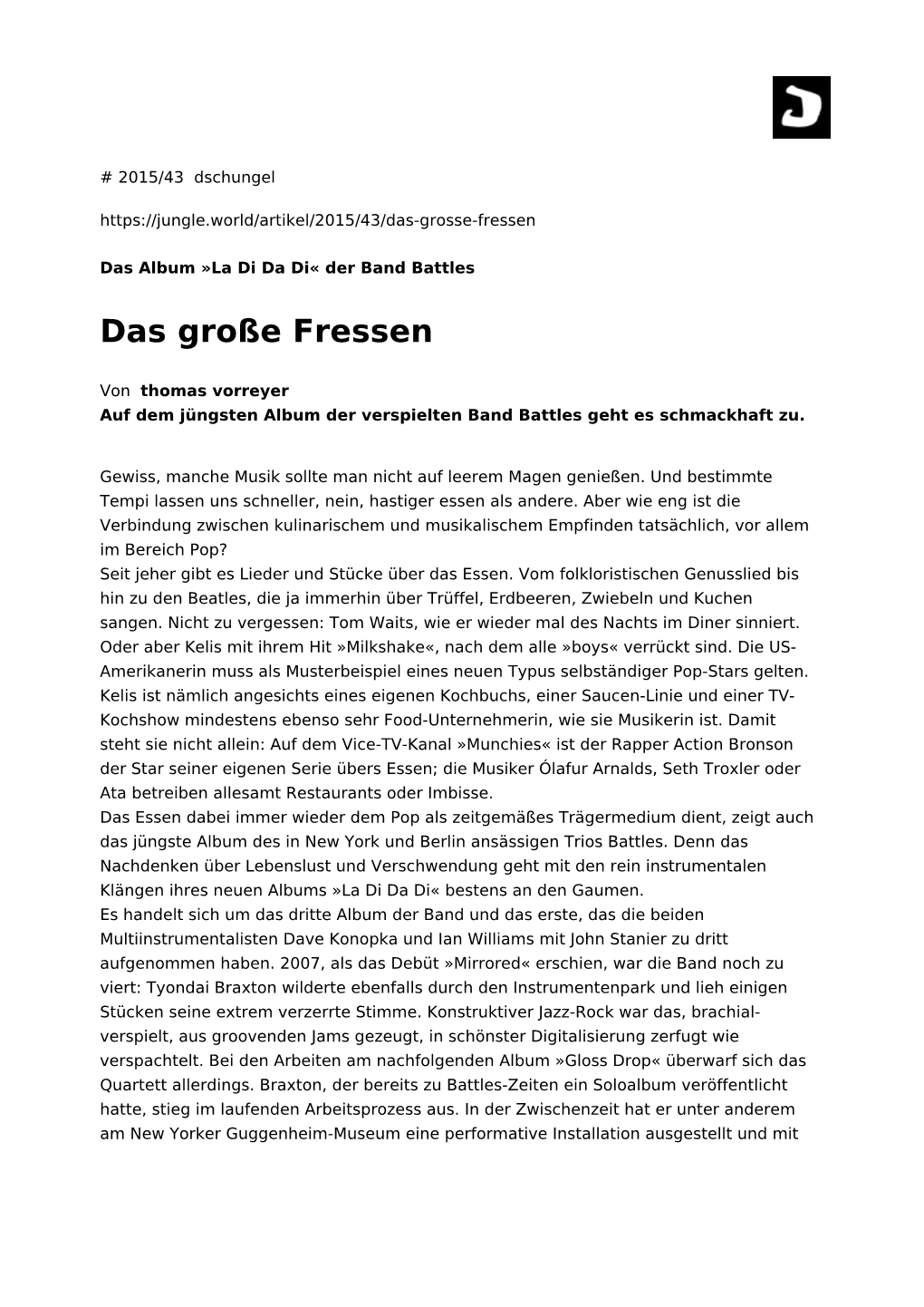 Das Große Fressen