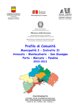 Municipalità 2 – Distretto 31 Avvocata – Montecalvario – San Giuseppe Porto – Mercato - Pendino 2010-2012