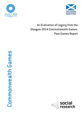 Commonwealth Games an Evaluation of Legacy from the Glasgow 2014