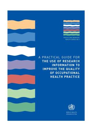 A Practical Guide for the Use of Research Information to Improve The