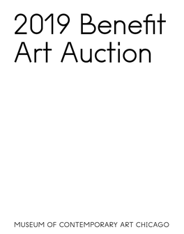 MCA Benefit Art Auction 2019 Catalogue