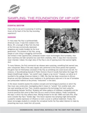 Sampling: the Foundation of Hip Hop Overview