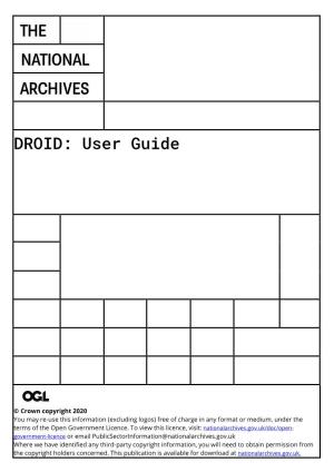 DROID: User Guide