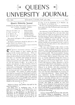 Queen's University Journal