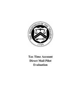 Tax Time Account Direct Mail Pilot Evaluation