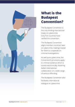 Factsheet 1. What Is the Budapest Convention