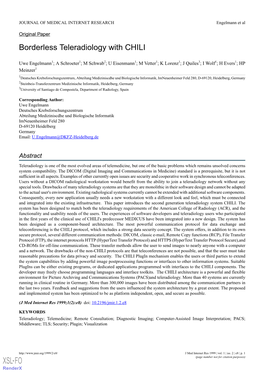 Borderless Teleradiology with CHILI