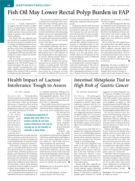 Health Impact of Lactose Intolerance Tough to Assess