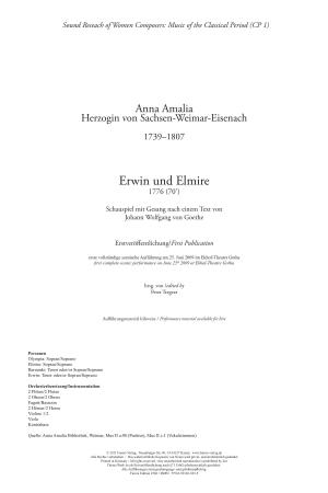 Erwin Und Elmire 1776 (70’)