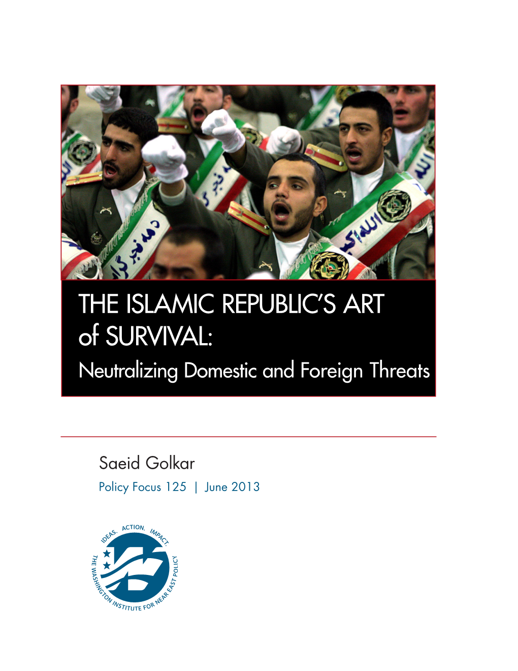 THE ISLAMIC REPUBLIC's ART of SURVIVAL