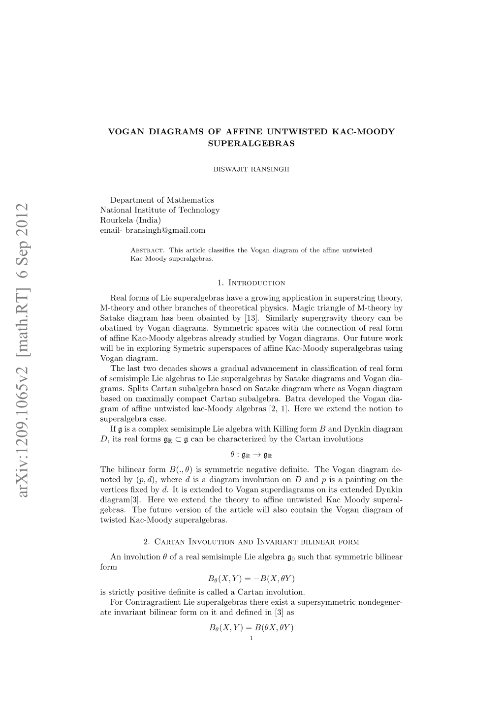 Vogan Diagrams of Affine Kac-Moody Superalgebras