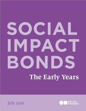 SOCIAL IMPACT BONDS the Early Years