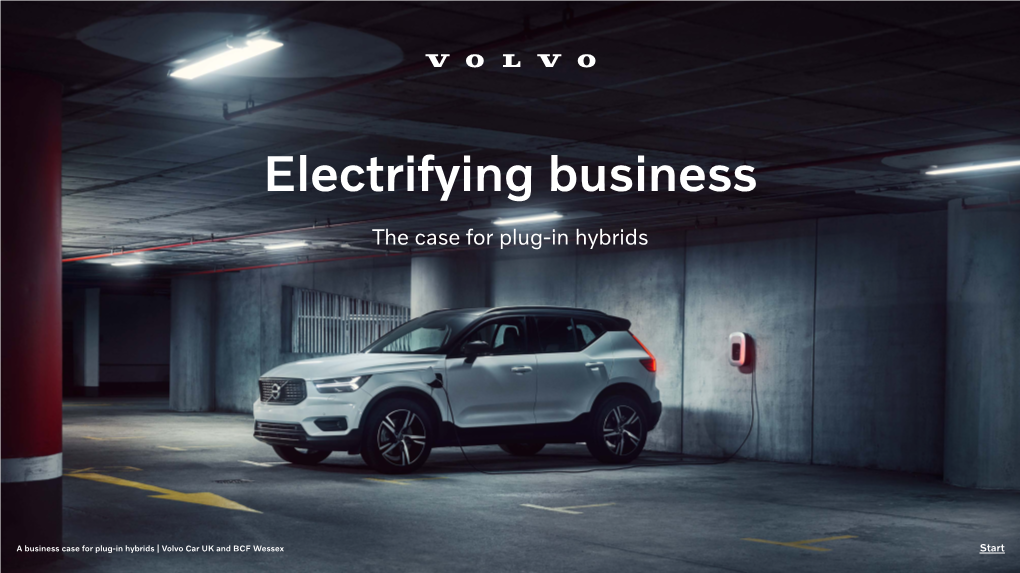 Volvo Plug-In Hybrid Business Case