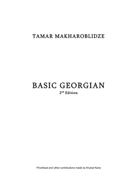 Basic Georgian 2Nd Edition