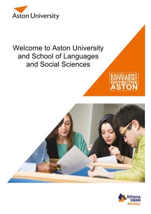 Aston University and School of Languages and Social Sciences
