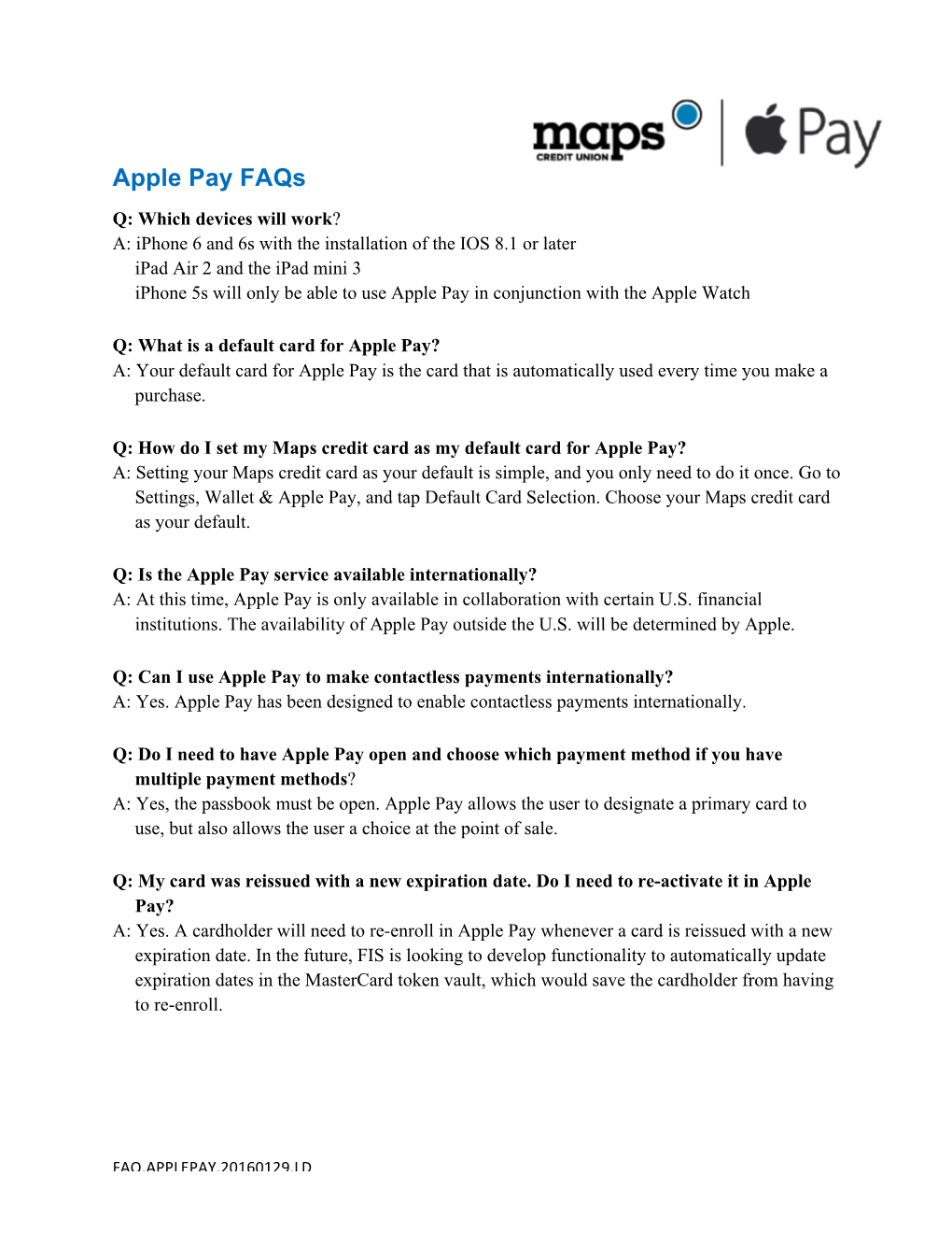 Apple Pay Faqs