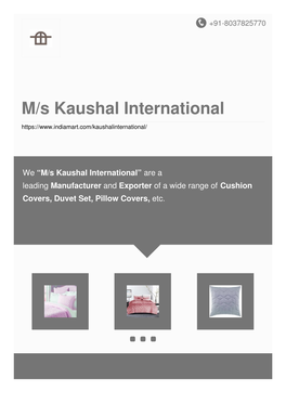 M/S Kaushal International