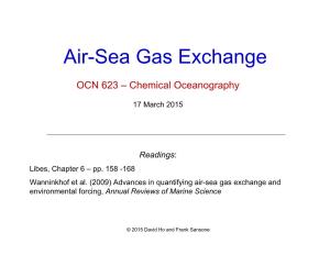 Air-Sea Gas Exchange
