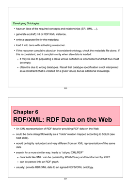 RDF/XML: RDF Data on the Web