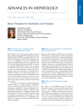 Advances in Hepatology