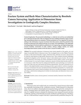 Fracture System and Rock-Mass Characterization by Borehole