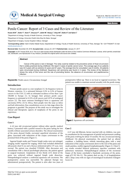 Penile Cancer: Report of 3 Cases and Review of the Literature