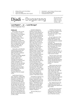 Djadi – Dugarang Volume: 5 Issue:2 November 2003