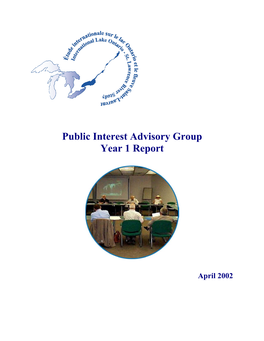 Public Interest Advisory Group Year 1 Report