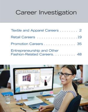 Fashion Marketing & Merchandising: Career Investigation