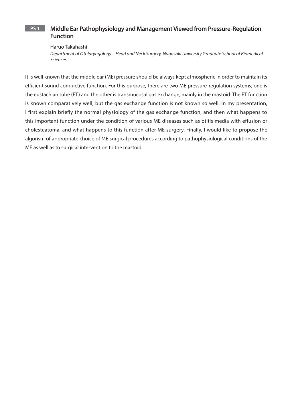 Middle Ear Pathophysiology and Management Viewed from Pressure