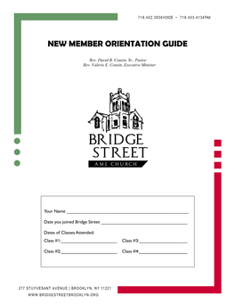 New Member Orientation Guide