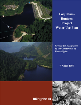 Coquitlam- Buntzen Project Water Use Plan