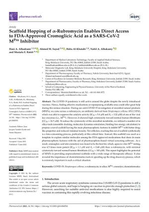 Rubromycin Enables Direct Access to FDA-Approved Cromoglicic Acid As a SARS-Cov-2 Mpro Inhibitor
